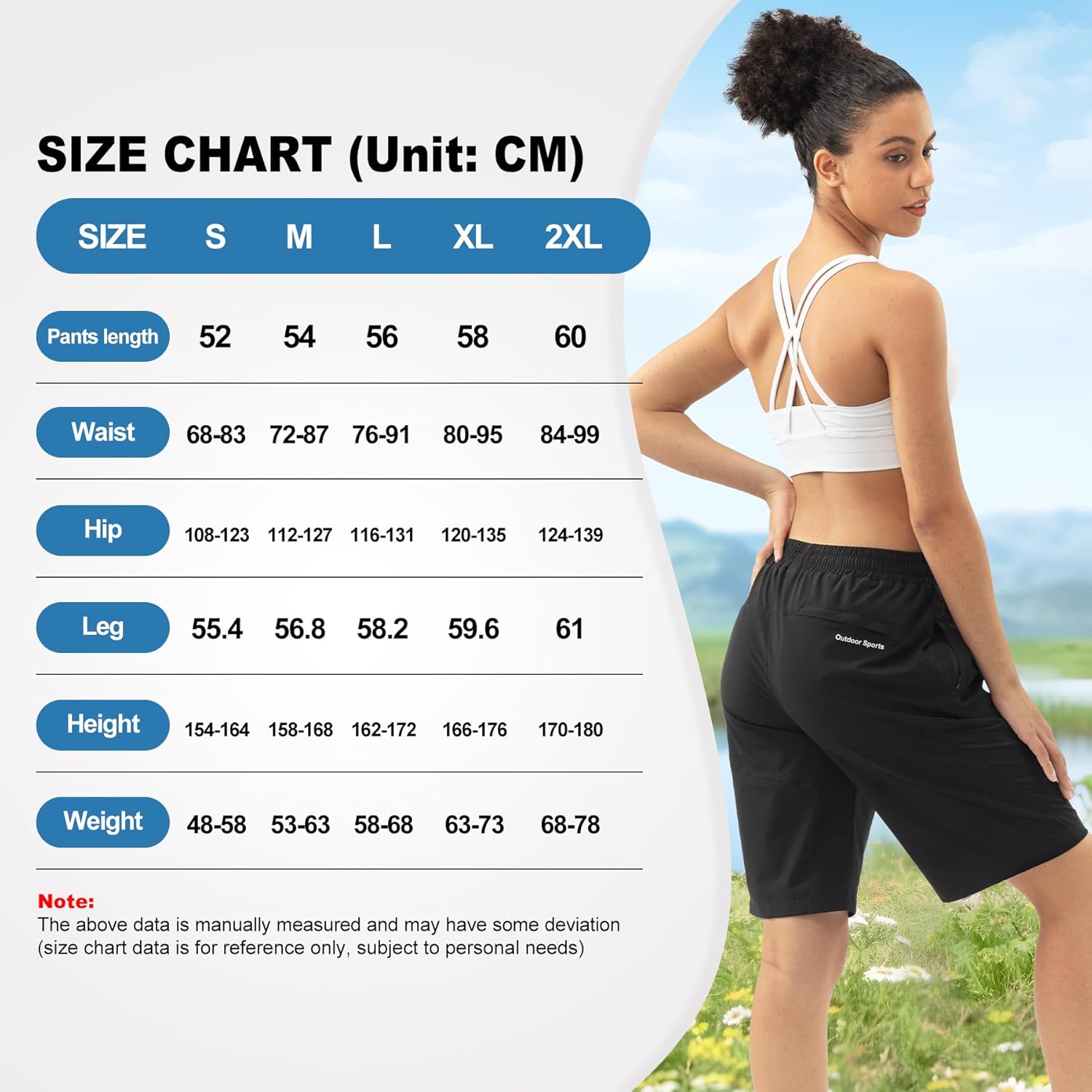 Women's Hiking Cargo Shorts Lightweight Quick Dry Athletic Shorts for Camping Travel Golf with Zipper Pockets - Image 6