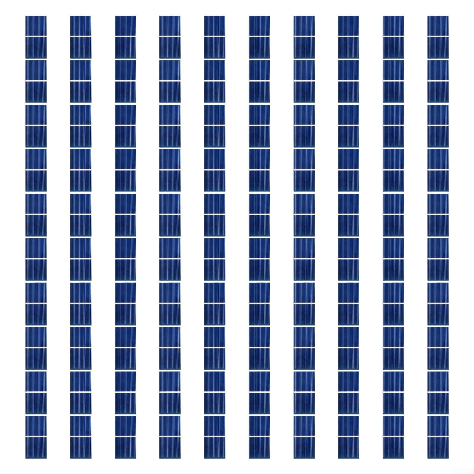 Mini-pannelli solari policristallini, celle solari 0,5 V 400 mA per progetti fai da te, giocattoli e display alimentati a energia solare, 26 mm x 52 mm kit di celle solari per esterni