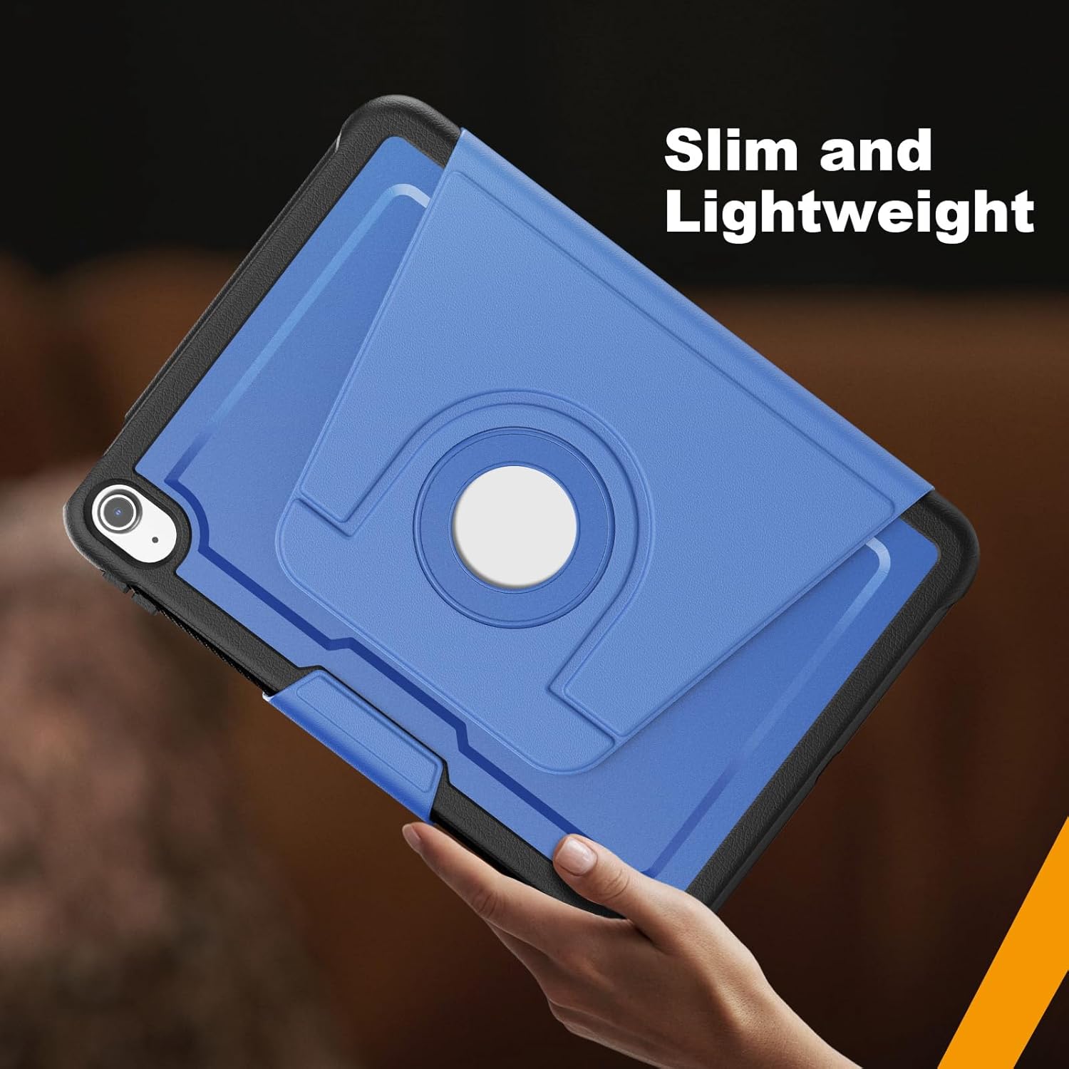 KAIJIAbox Case for iPad (A16) 11th/10th Generation 2025/2022 11″/10.9″, Heavy Duty Shockproof Case with 360 Rotating Magnetic Stand, Detachable Magnetic Cover, Auto Sleep/Wake, Blue