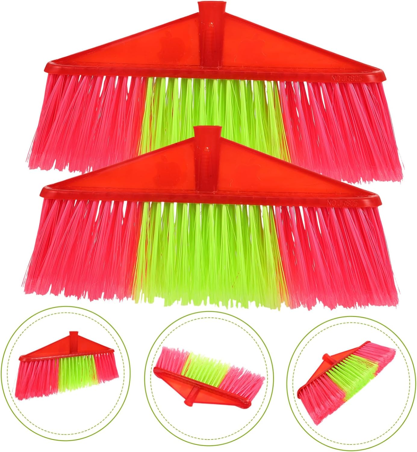 2pcs Plastic Broom Replacement Floor Sweeper Head for Household Cleaning