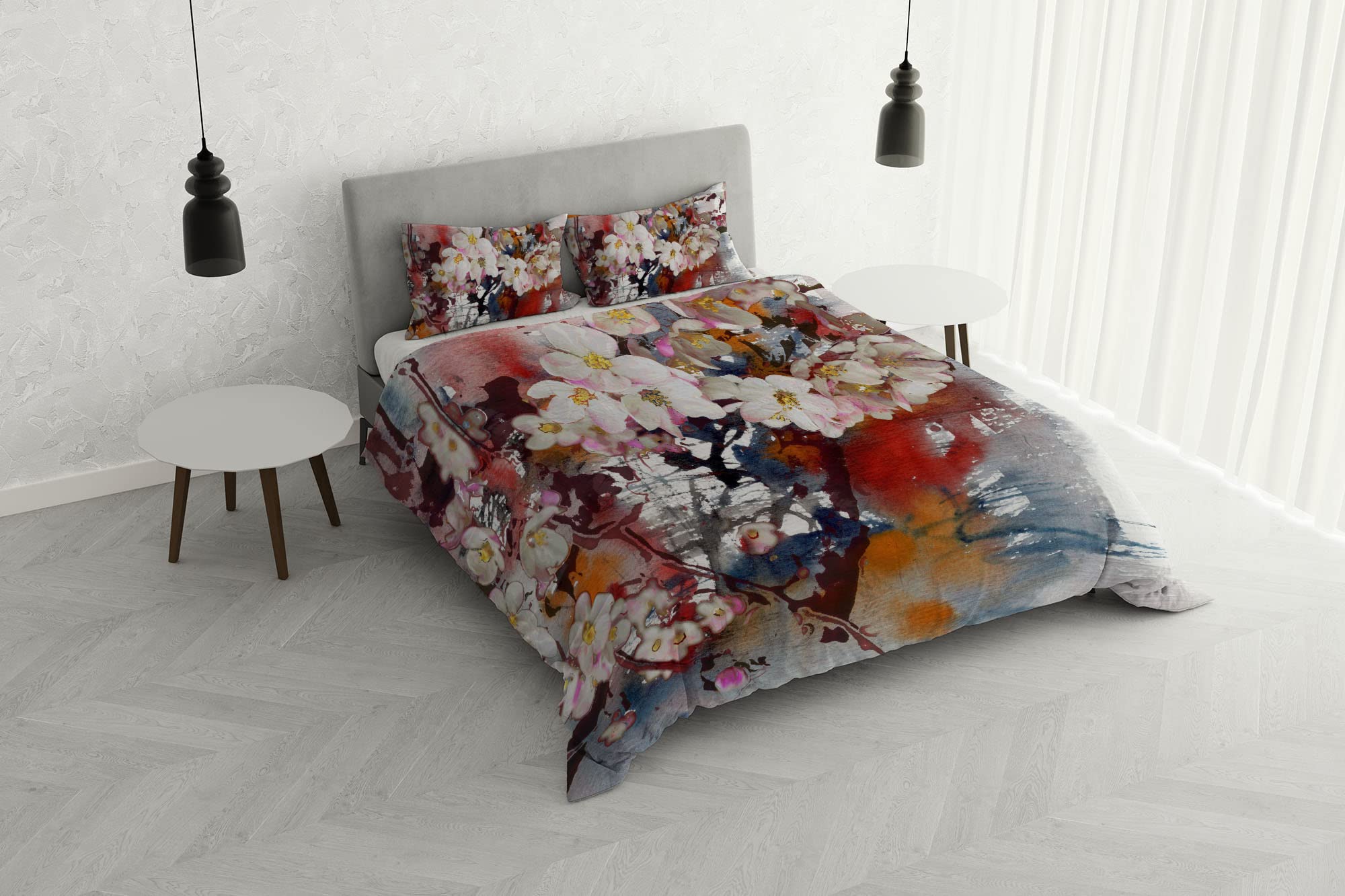 Italian Bed Linen SOGNI D'AUTORE Duvet Cover Set 100% Cotton, SD-16, Double, Doble - Image 2
