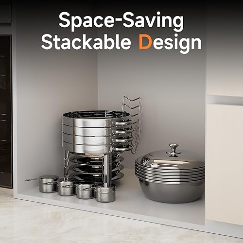 Miniatura 5 de Platos de roce para bufé, paquete de 4 platos redondos de acero inoxidable de 5 cuartos de galón para fiestas en casa, reuniones de Navidad, eventos