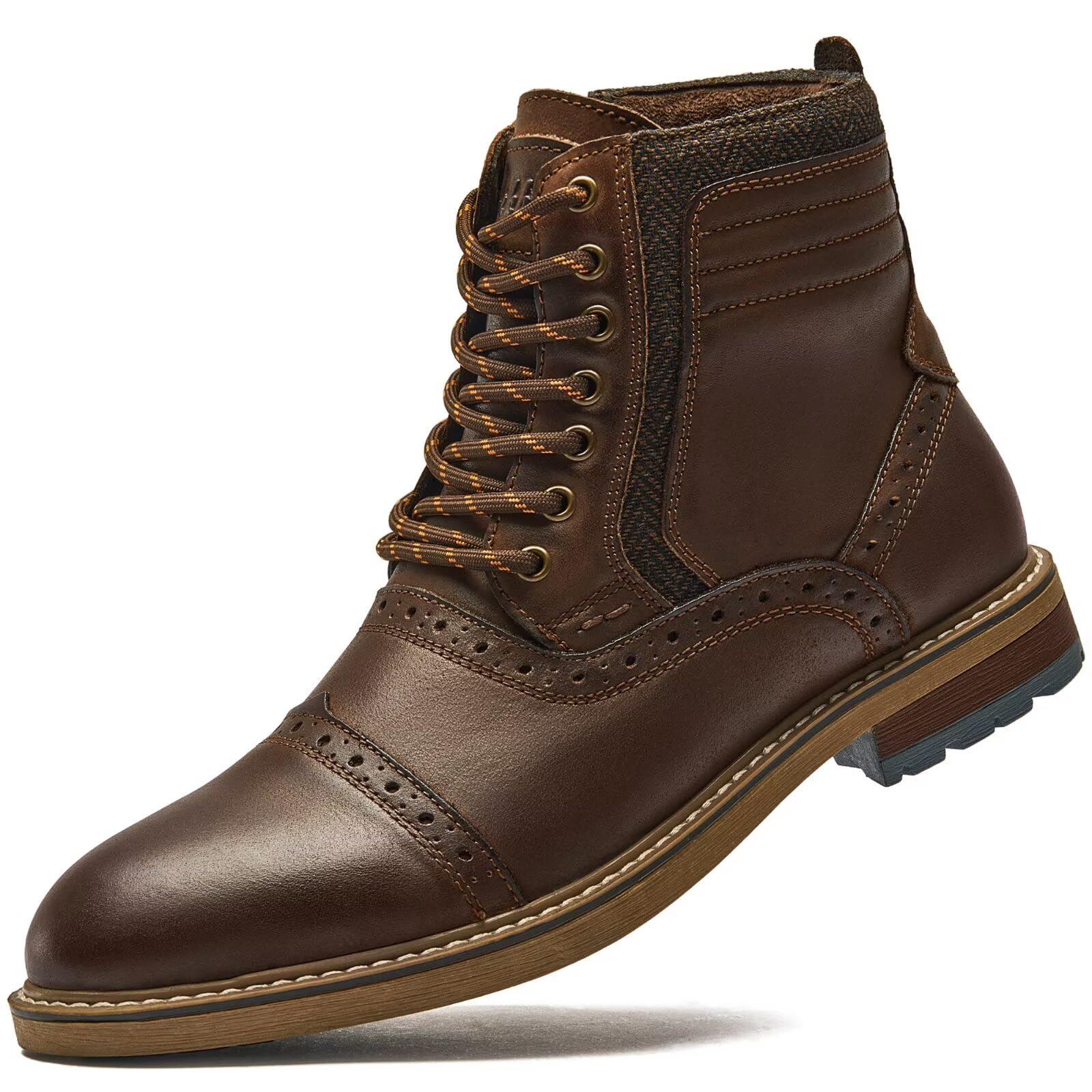 Arkbird Mens Chelsea Boots, Stylish and Comfort Leather Chukka Ankle Boots with Zipper