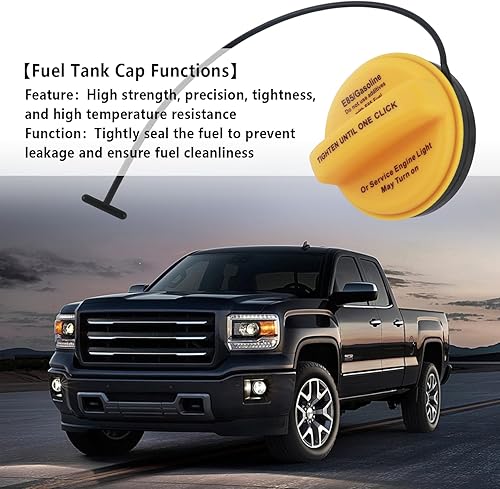 Miniatura 3 de Car Gas Cap Replacement OEM#GT347 20962524 - Professional Fuel Tank Cap Compatible with GMC Sierra Chevy Silverado Cadillac Escalade for Replacing