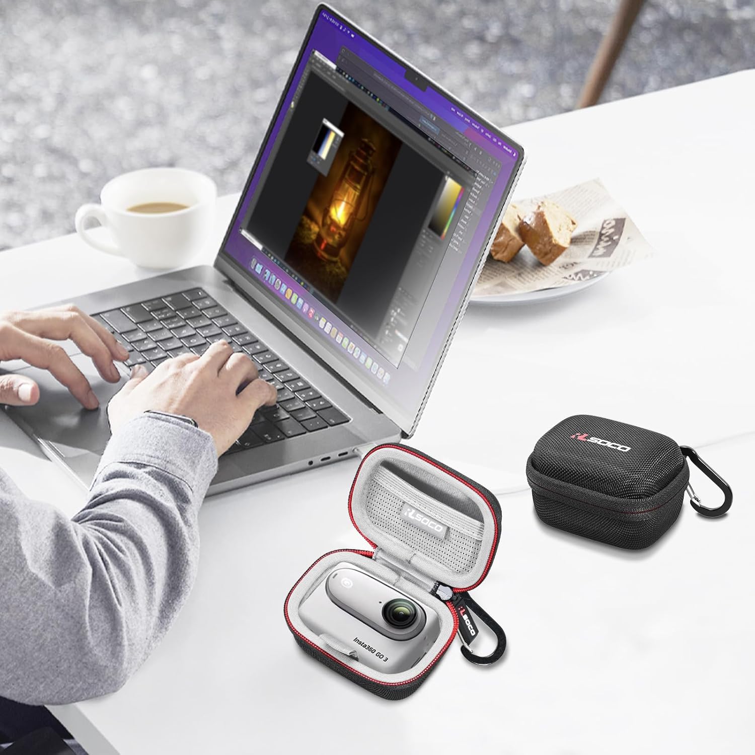 RLSOCO Carrying Case for GoPro HERO13 / HERO12 / HERO11 / HERO10 / HERO9 & DJI Osmo Action 5 Pro/Action 4 Waterproof Action Camera (Case Only) - Image 7