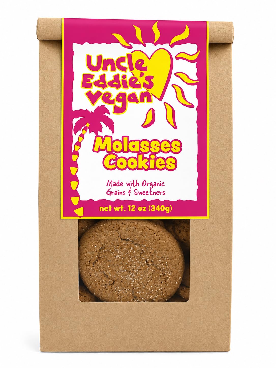 Uncle Eddie's Vegan, Organic Molasses Cookie, 12 oz