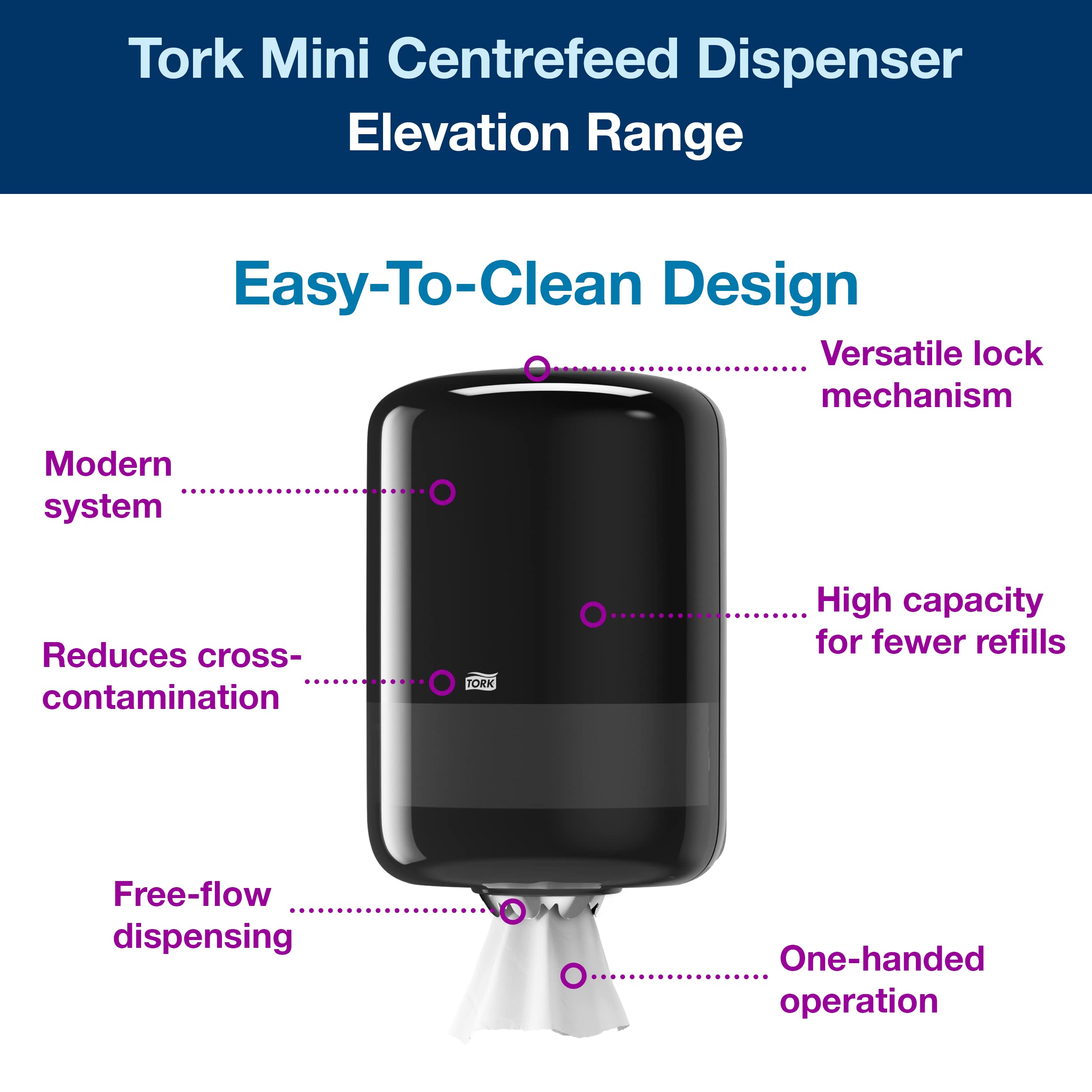 Buy Tork 559008 Centrefeed Dispenser M2 / Paper Dispenser Suitable for