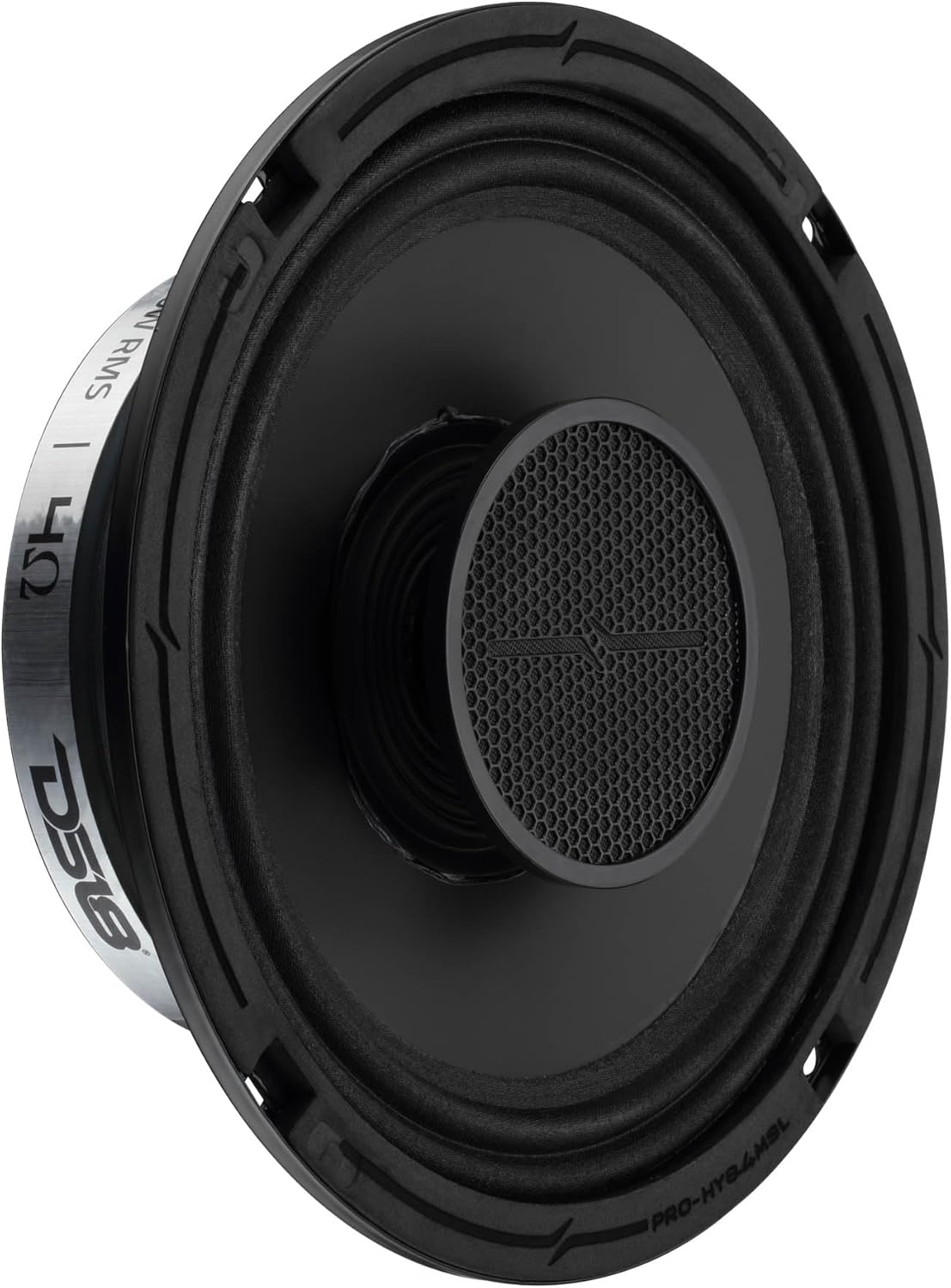 DS18 PRO-HY8.4MSL 8 Inches Shallow Hybrid Mid-Range Car Audio Loudspeaker with Built-in Driver and Grill Included 400W Max 200W RMS 4 Ohms (1 Speaker)