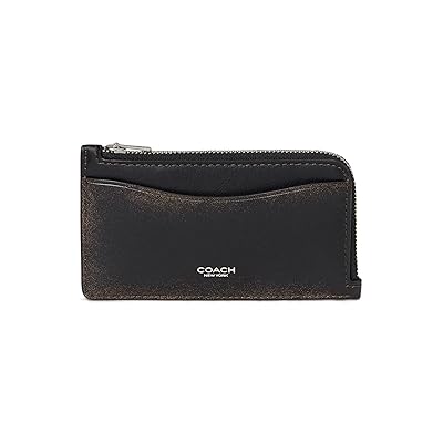 COACH New York Zip Card Case In Loved Leather Wallet Women
