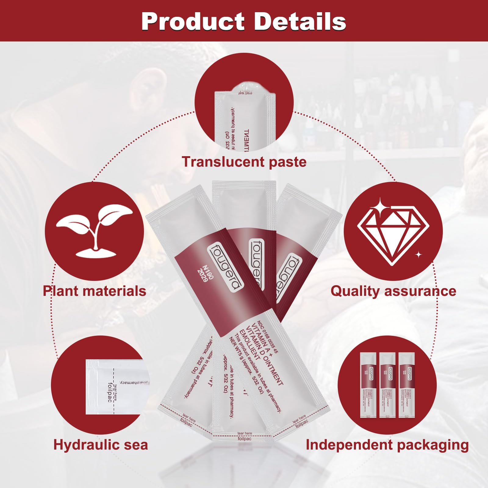 Crema de tatuajes, 50 pcs Crema Cura Tatuaggio, crema de cuidado posterior a tatuajes anti cicatrices para maquillaje, artículos de tatuaje artístico Pomada Reparadora Tatuajes