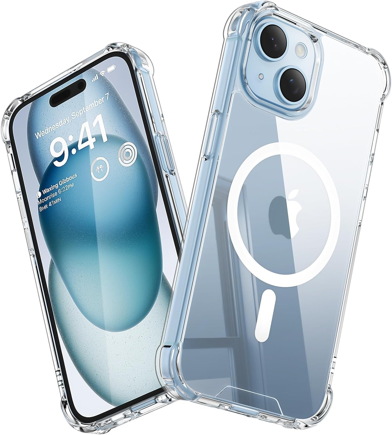 EGOTUDE Shockproof Magnetic Case for iPhone 15 Transparent Hard Back Cover Compatible with Mag (Polycarbonate | Clear) (B0CHF798S3) Amazon Price History, Amazon Price Tracker