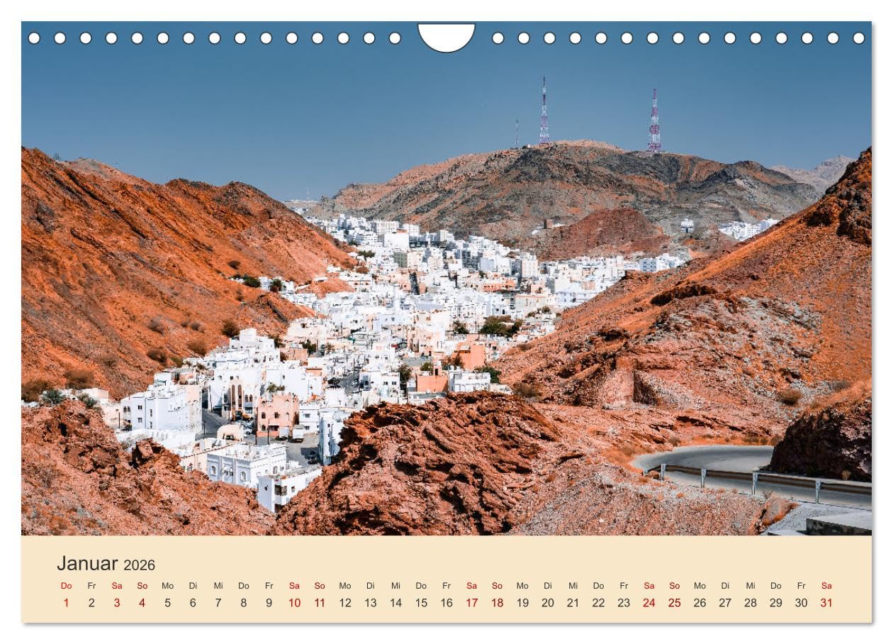 OMAN - Orientperle (Wandkalender 2026 DIN A4 quer), CALVENDO Monatskalender: Eine Reise durch eines der schönsten Länder auf der arabischen Halbinsel