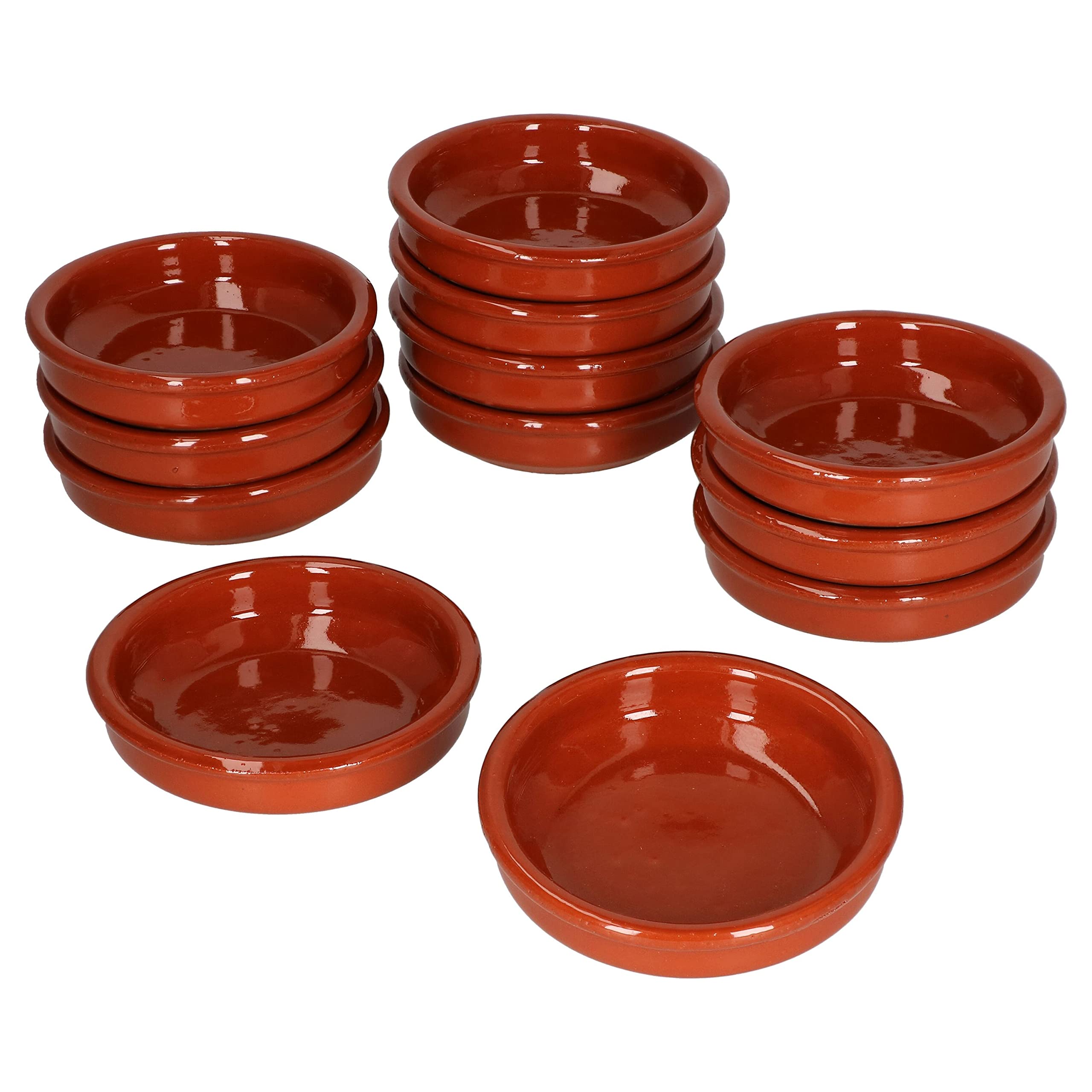 MamboCat Set di 6 ciotole Cazuela in argilla, diametro 10,2 cm, misura