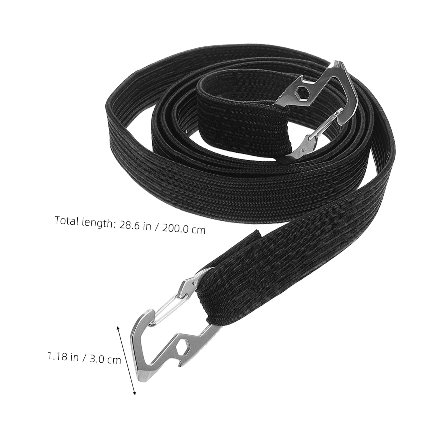 STOBAZA Motorcycle Soft Straps Bike Straps Elastic Bungee Cords Tie Down Rope Heavy Duty