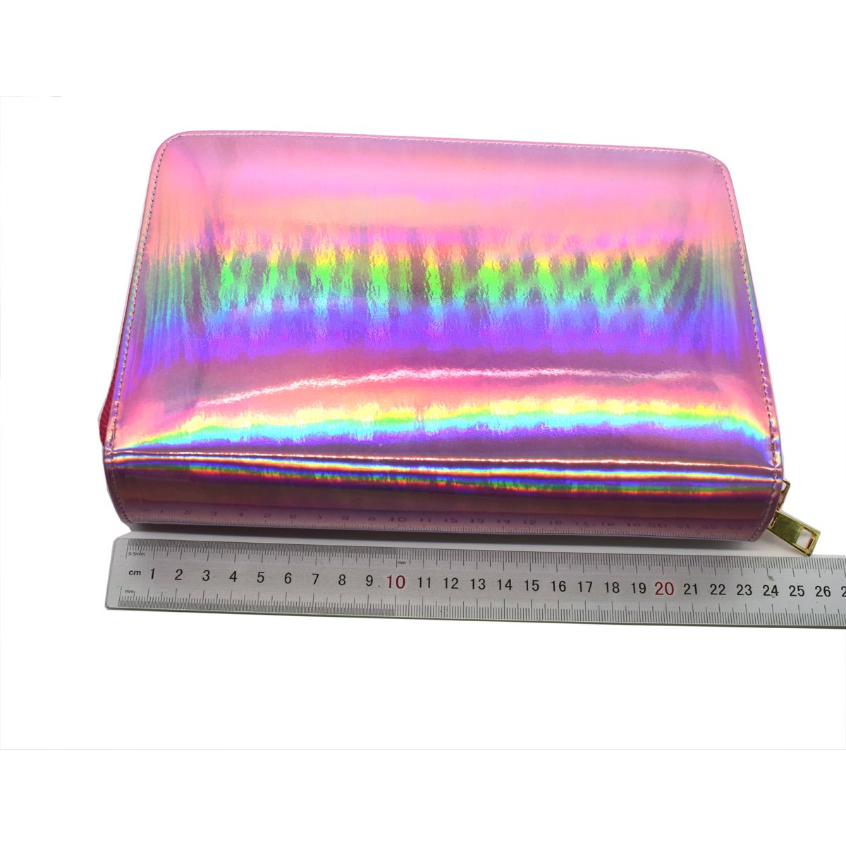 Mezerdoo Nail Art Stamping Plate Organzier Double Zipper Cases 96 Slots Nail Stencil Holder Nail Template Collection (rose)