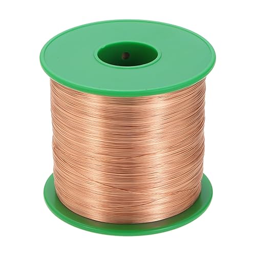 Miniatura 11 de MECCANIXITY Cable magnético de 20 AWG, cables de cobre esmaltado calibre 20, bobina magnética de 16 onzas para motor transformador eléctrico, grado