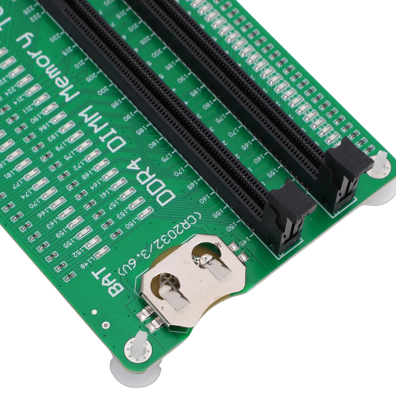 Hyuduo RAM-Speicher-Tester-Karte, DDR4-Steckplatz-Diagnosetool für Laptop-Computer mit LED-Lichtanzeige, Dual-Stromversorgungsmodi für Desktop- und Server-Computer