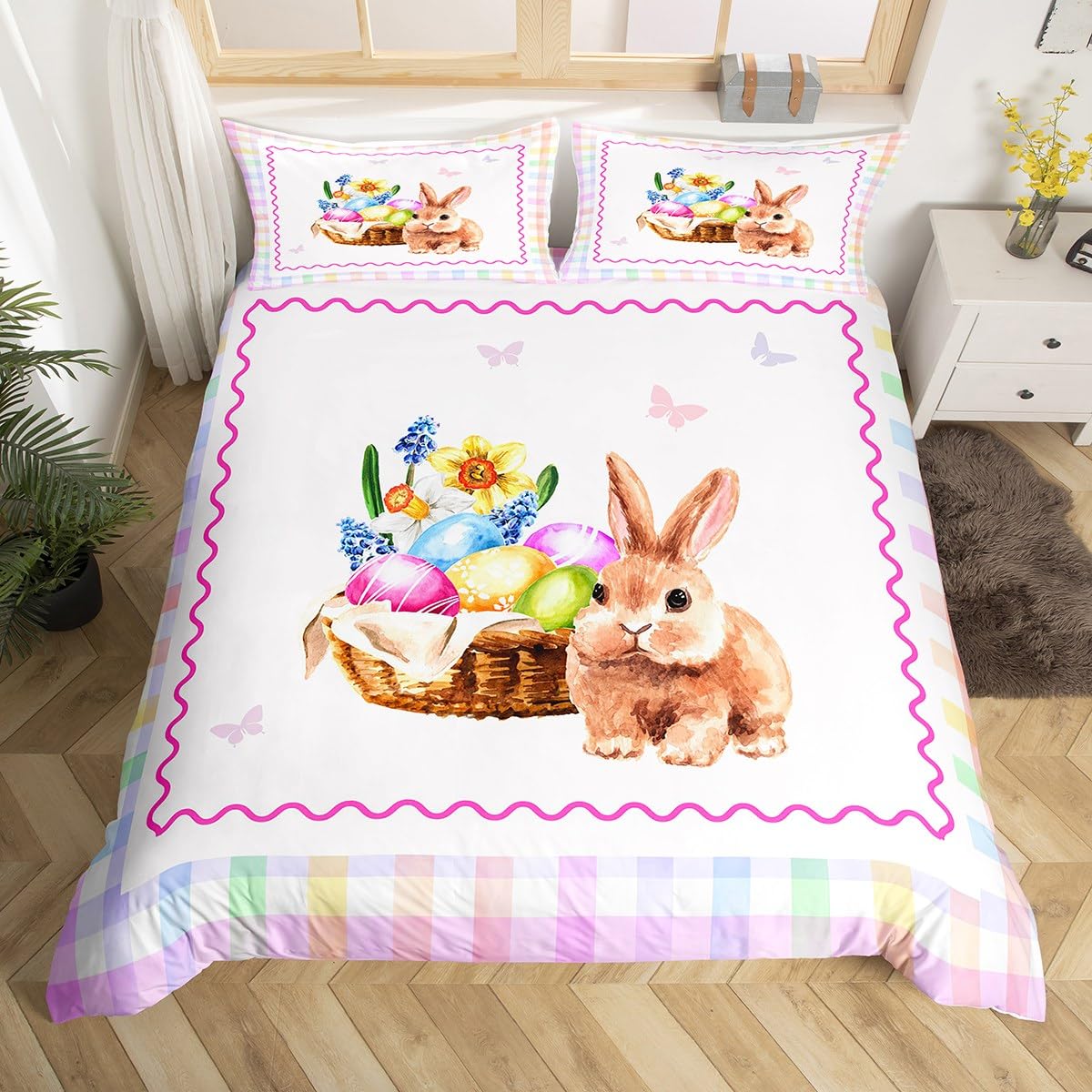 Housse de couette lapin pour lit super king size : l'ambiance cocooning des enfants