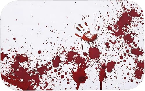 Tapete de baño de tierra de diatomeas, decoración de Halloween, diseño de mano sangrienta, suave, sin arrugas, antideslizante, volumen, súper