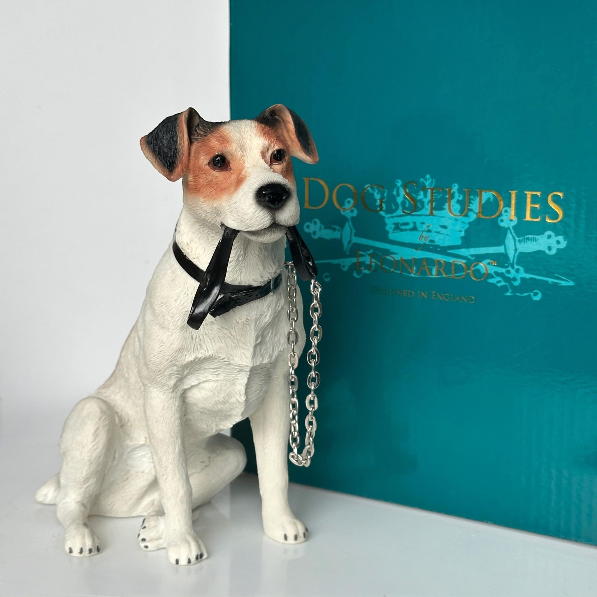 Animal Crackers Border Collie sitting figurine from the Dog Studies range, gift boxed (Jack Russell)