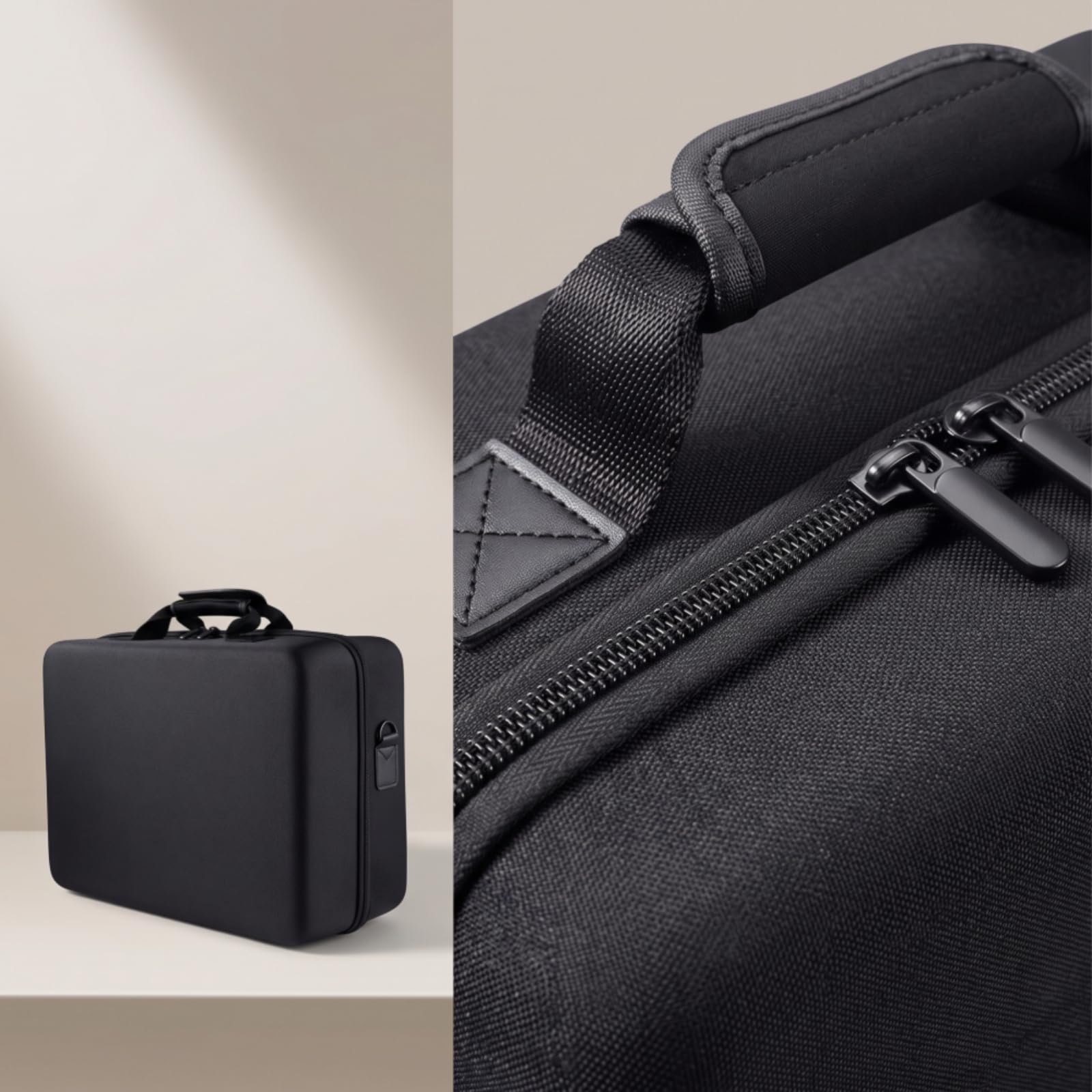 Funda con Correa Antigolpes Maletín con Correa smontable Rígida Estuche Rígido para Viajes