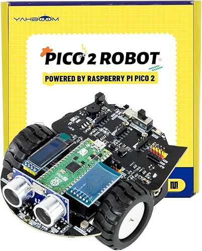 Miniatura 8 de Yahboom Raspberry Pi Pico2 Smart Robot Car Starter Programación Robot Kit DIY MicroPython Electrónica Científica Programación Proyecto Kit