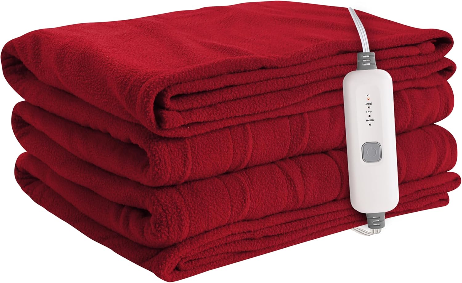 Electric Heated Blanket 50"x60" Throw Size Coral Fleece - 4 Heat Settings & 3H Auto Shut Off, Fast Heating, Machine Washable for Bed, Couch, Office - Dark Pink