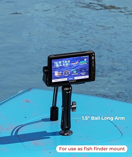 Miniatura 3 de VAZESWIN Brazo doble del zócalo 9,1" brazo largo de la aleación de aluminio compatible con los componentes de la bola del tamaño 1,5" del soporte de