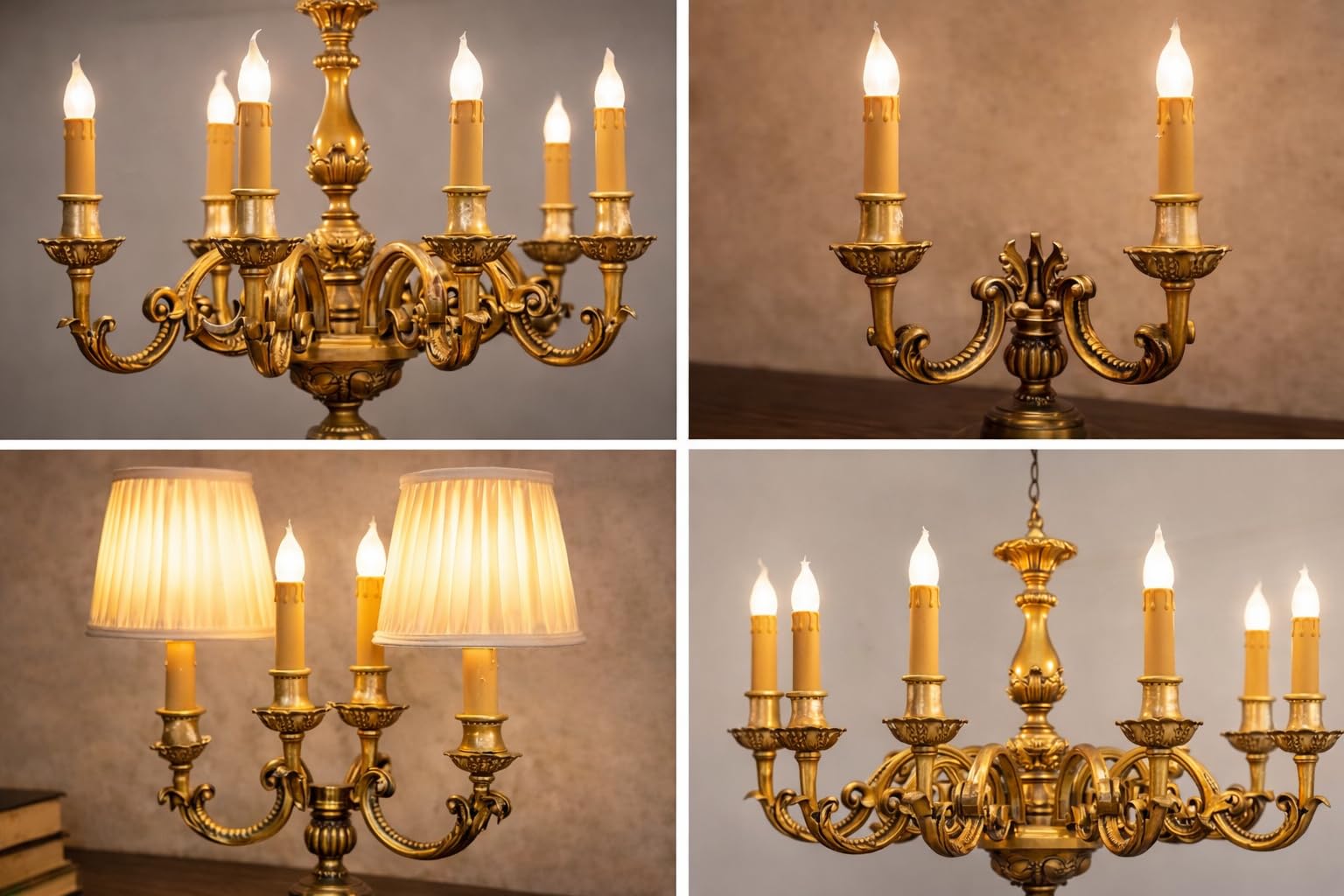 Kit 6 Portalampade E14 Candela in Legno Antichizzato 85mm con Barre Filettate M10 – Ricambi per Lampadari, Candelabri e Applique Vintage