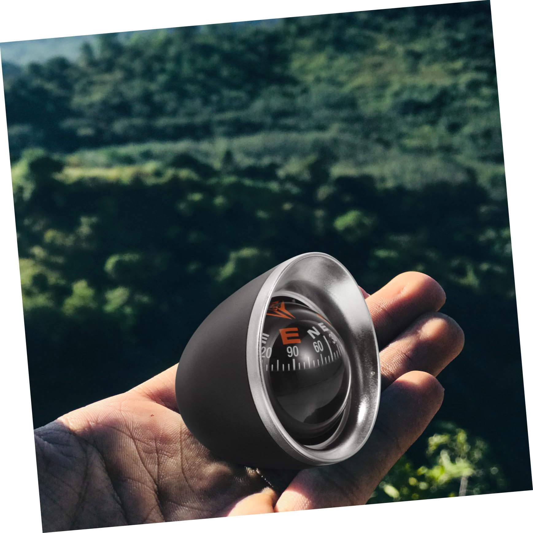 NOLITOY Small Compass for Car and Boat Dashboard Navigation Tool Easy Installation Stylish Design for Driving and Boating