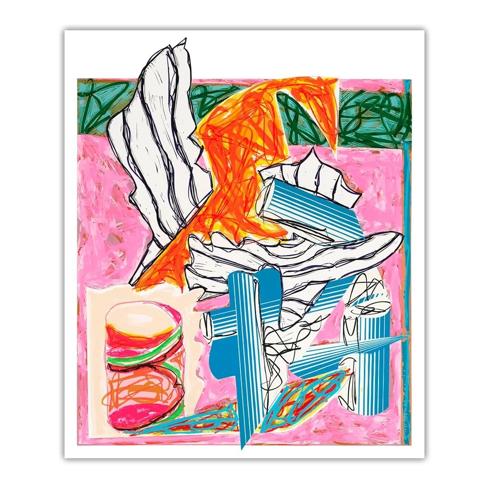 Frank Stella (フランク・ステラ) アートプリント　アートポスター Amazon.co.jp: フランク・ステラ ポスター《And the Holy One, Blessed