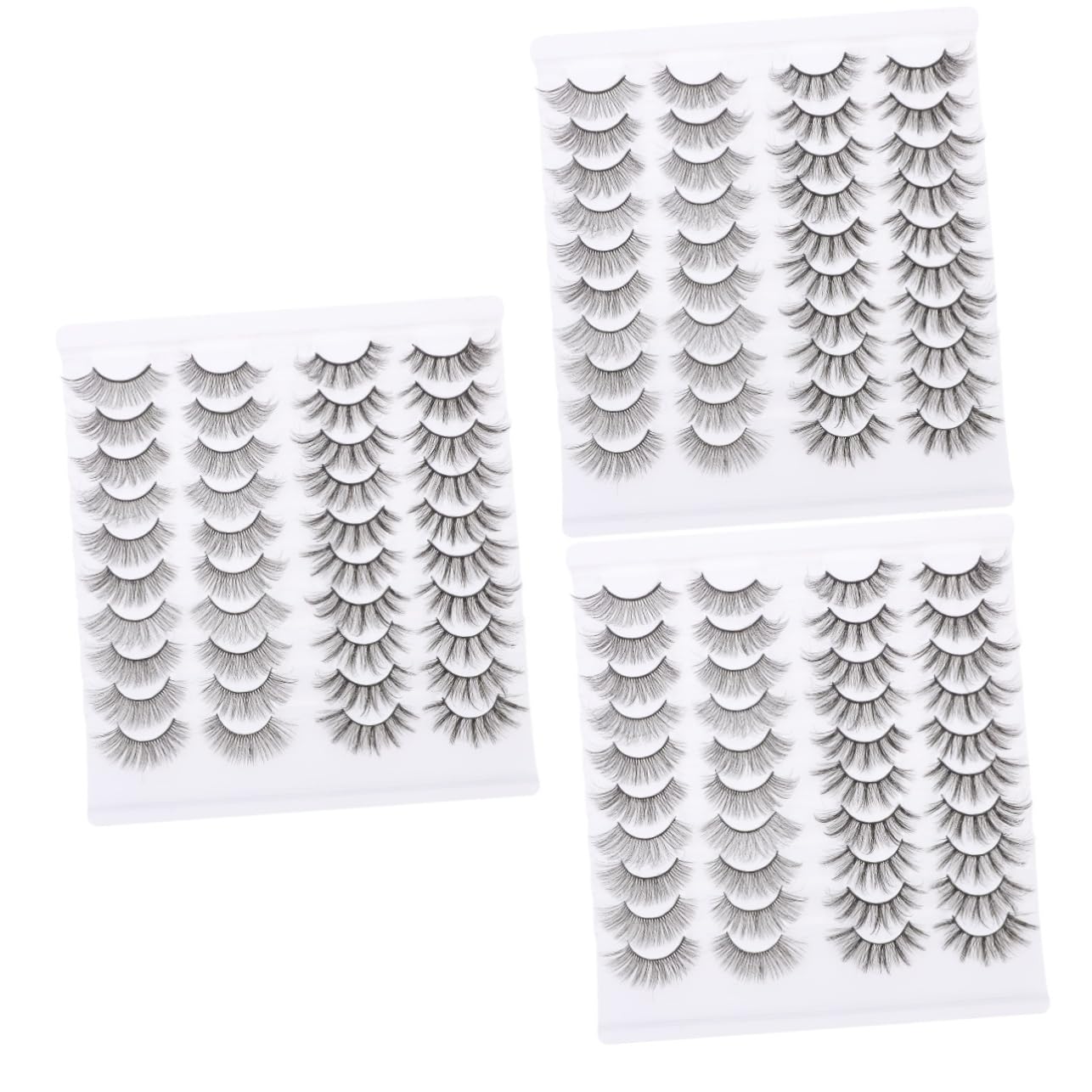 FRCOLOR 60paare Natürliche Wimpern Flauschige Falsche Wimpern Für Make-up Hochzeiten Und Fotoshootings Wiederverwendbare Für Augen