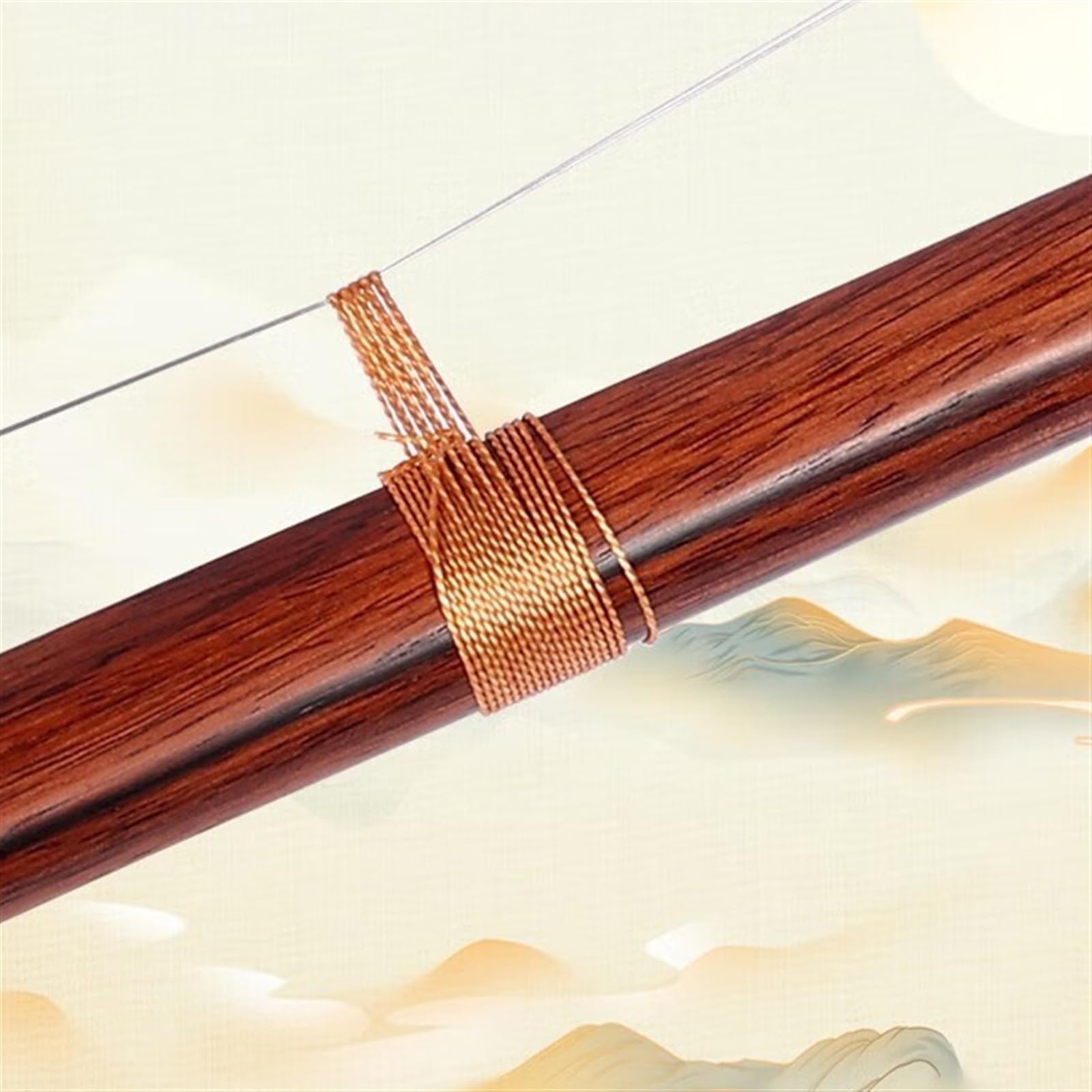 Chinois Erhu Instrument De Musique Traditionnel Chinois Erhu Yuehu Hexagonal En Bois De Rose Avec Étui Et Accessoires