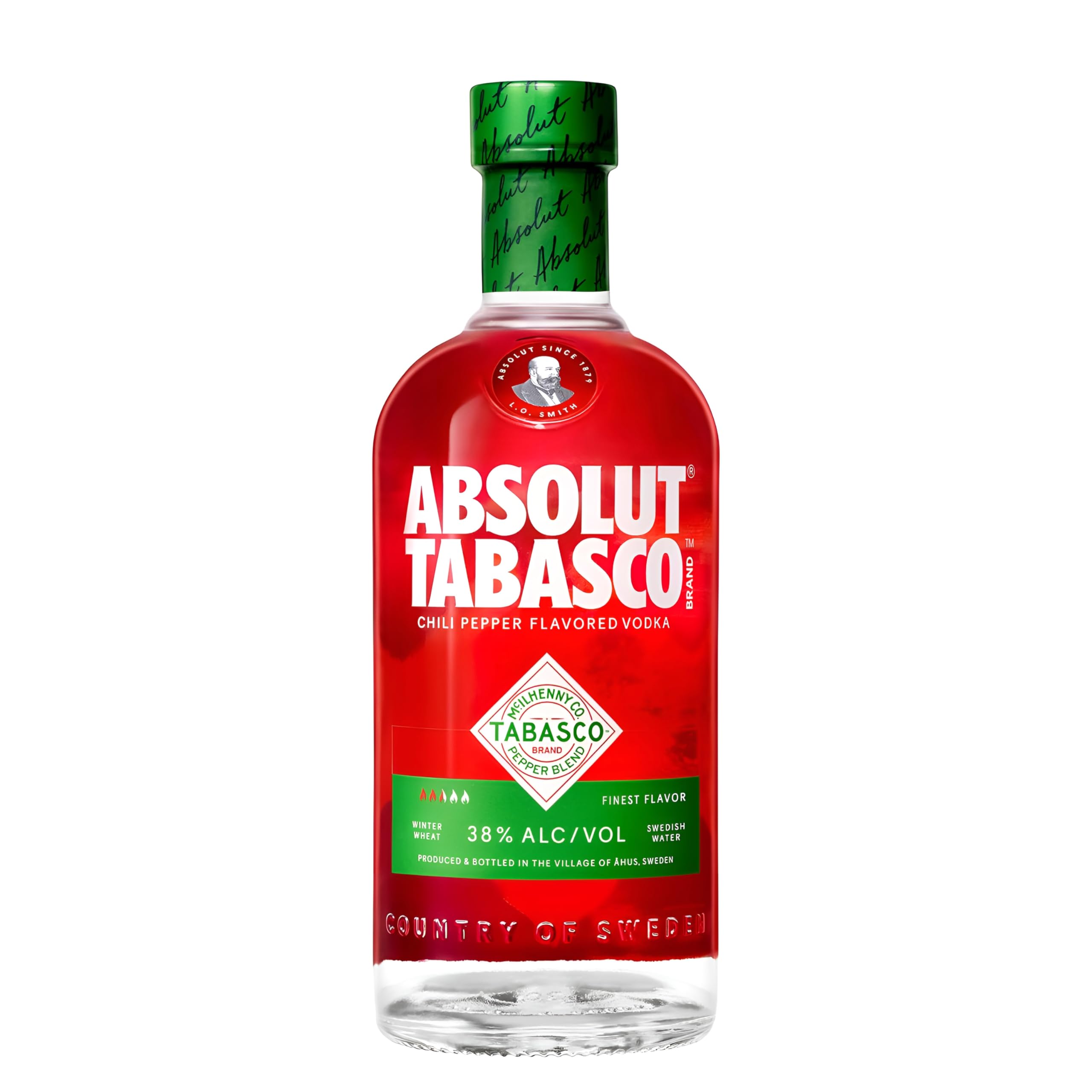 ABSOLUT® TABASCO™| Chili Pepper Flavoured Vodka | Vodka for Spicy Bloody Mary or Spicy Lemonade | 38% | 70cl