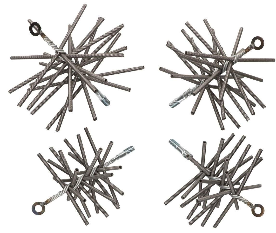 KOTARBAU Schornsteinbesen 160 mm Aus Federstahldraht Flexibel Robust Kaminbesen Rußbesen Kaminbürste Kaminreiniger Gemauerte Schornstein Kamin