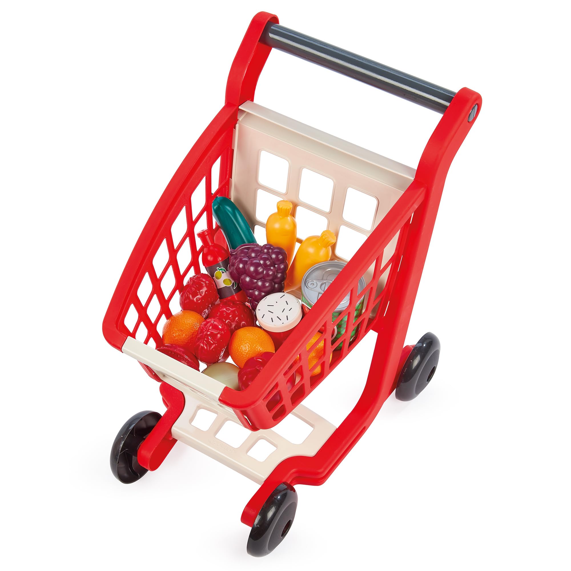 Ecoiffier 100por ciento Chef supermercado con Carrito, mostrador con Productos, TPV, báscula, micrófono y Accesorios, Juego de imitación Desde 18 Meses (7900001676)