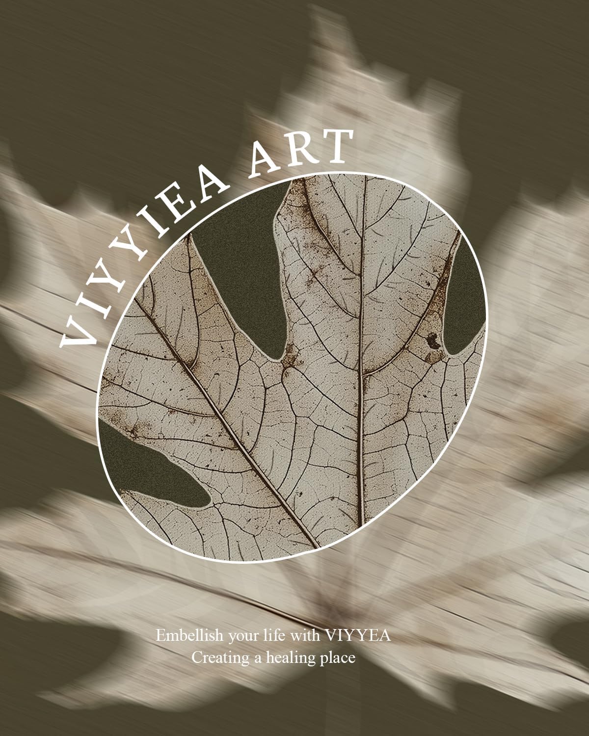 VIYYIEA Vintage Gold Framed Wall Art for Living Room, Maple Leaf Canvas Prints Home Decor, Oil Painting Picture, Bedroom Wall Decor Gifts for Friends or Family -【Maple Leaf Specimen】-(24L x 16W)