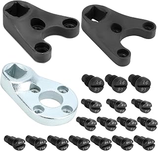 QWORK Outboard Trim/Tilt Pin Wrench Tools Set - 1/2" Socket Drives, MT0004, MT0006, MT0009 | Compatible with Yamaha, Suzuki, Johnson, Evinrude, Seastar | 42CrMo Steel | 200 ft-lb Torque Capacity