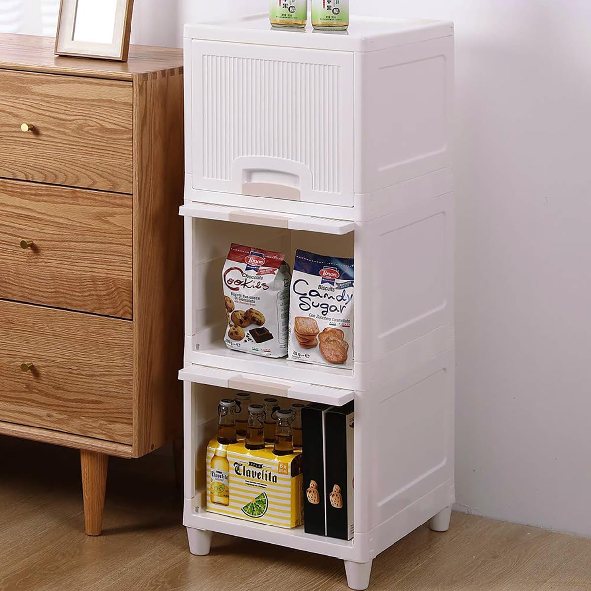 Modular Storage Box for Clothes, Kitchen, Bedroom & Living Room | Stackable Rack, Space-Saving Wardrobe Cabinet (3)-image-46