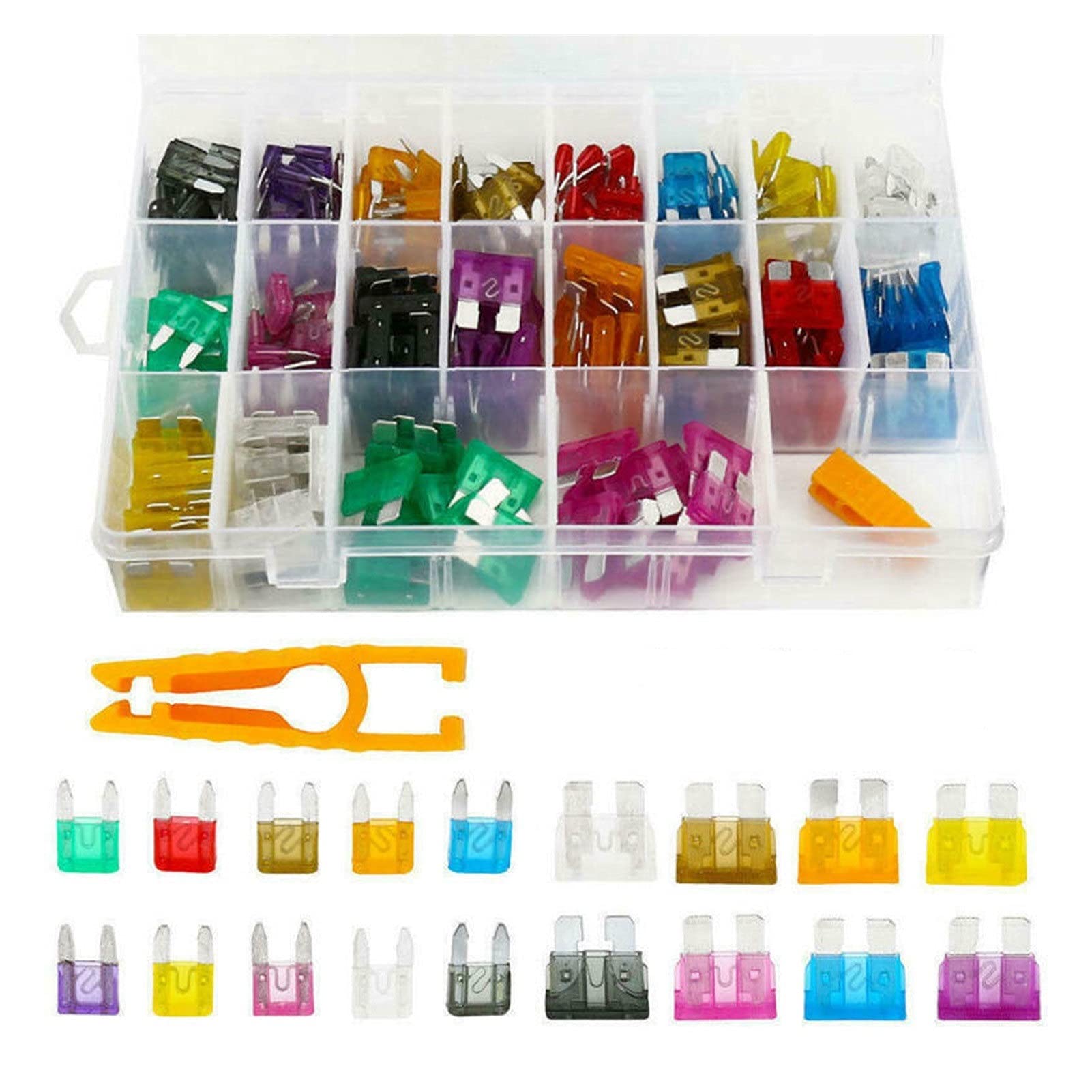 Kit de fusibles for Coche y camión, 220 Uds., APM ATM Mini y Surtido de fusibles de Cuchilla estándar, Juego de Cuchillas, Accesorios for Coche