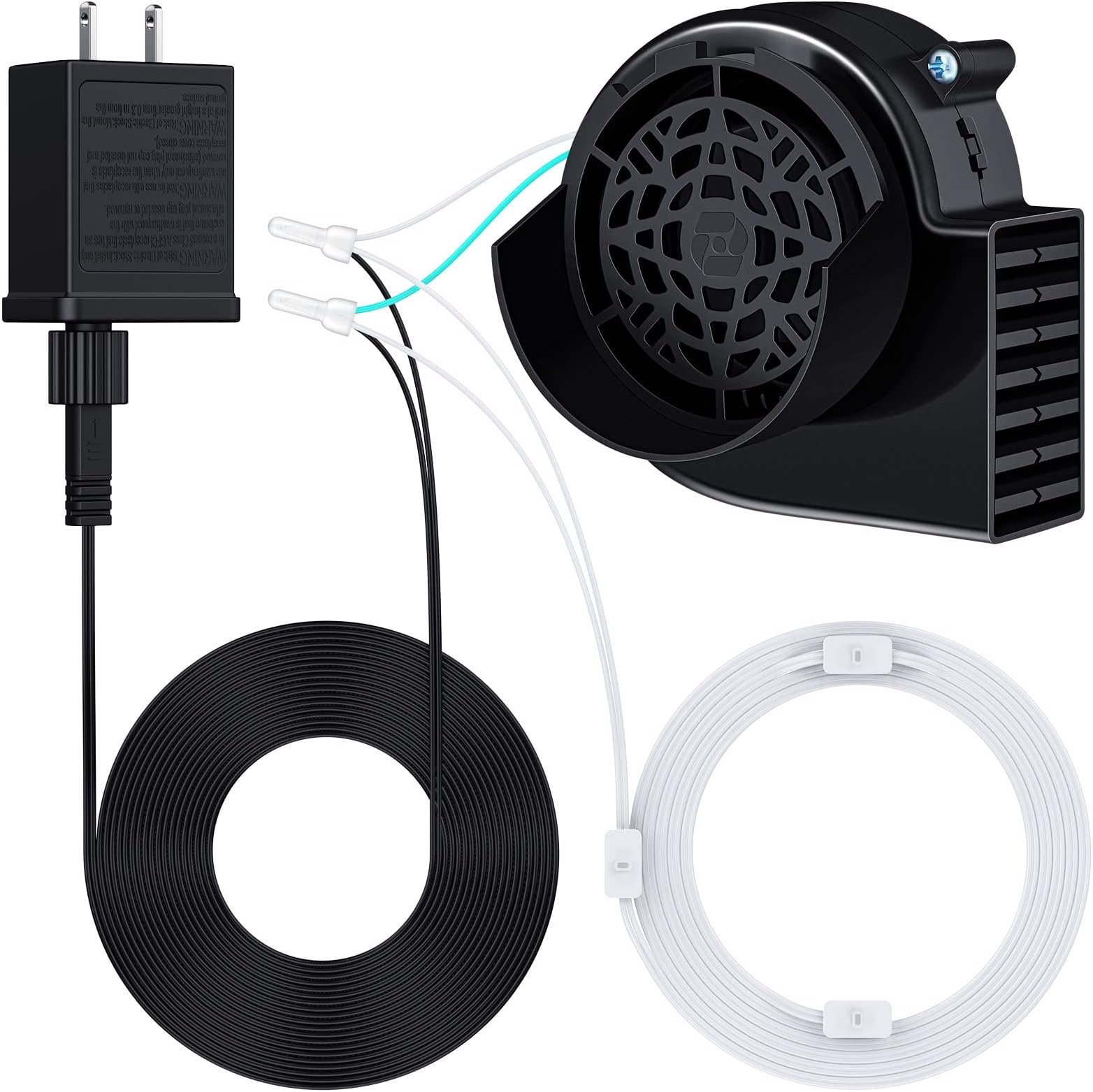 Saillong Air Blower for Inflatables, Air Fan Blower Replacement Motor for Garden Yard Lawn Inflatable Decor, 1.0A Fan for Halloween Christmas Day Inflatables Decor, 12V/ 1.0A Adapter(Classic)