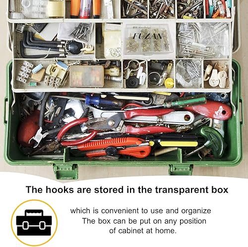 Miniatura 6 de 72 perchas de fotos con 10 a 60 libras, varios ganchos de uñas de aleación de hierro, kit profesional para colgar cuadros de madera y yeso para