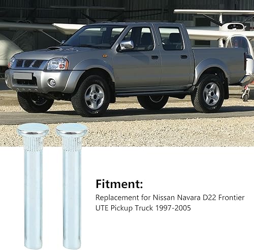 Miniatura 2 de Kit de buje de bisagra de puerta, kit de reparación de bujes de rodillo de bisagra de puerta, repuesto de metal para camioneta Nissan Navara D22