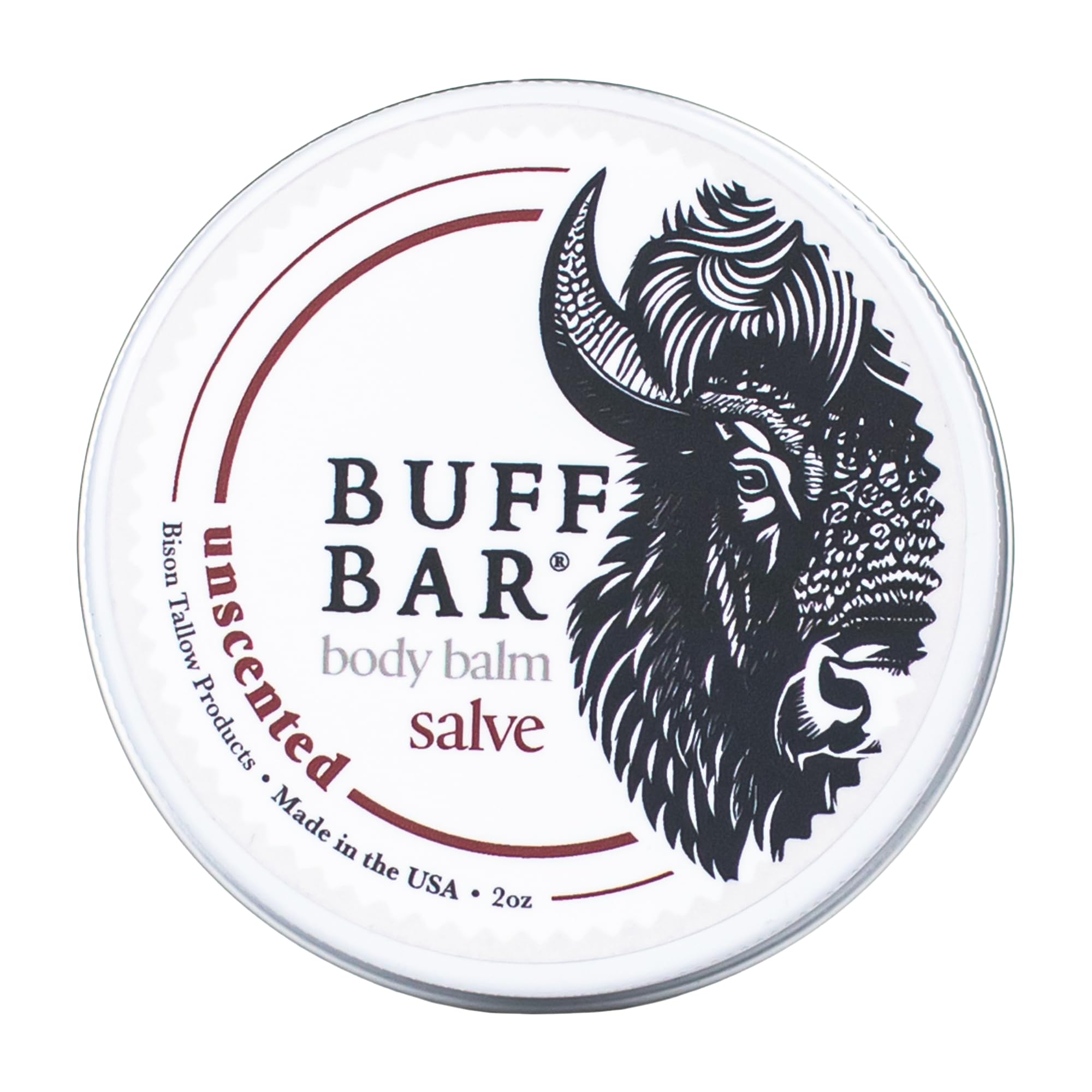 Big Crazy Buffalo Pure Bison Tallow Salve, Unscented, 1 Pack - No Irritating Ingredients, Simple & Clean, Body Butter, Full Body Hydration, Replaces Lotion, For Cracked, Dry, Itchy, Irritated Skin