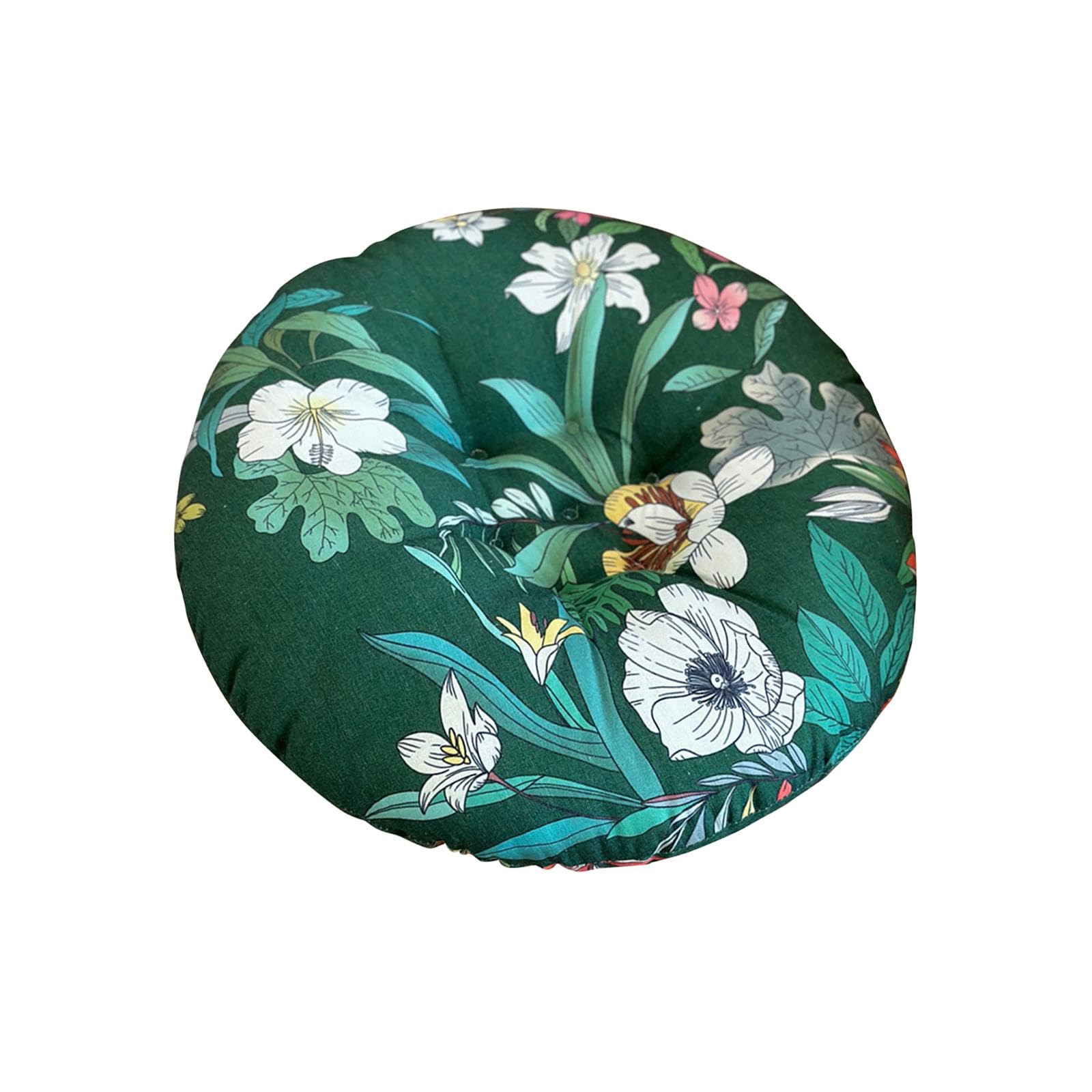 Tatami Mat Decorative Lightweight Circle Cushion for Office Watching TV Yoga Green | Cushions & Pads | Patio & Garden Furniture | Yard, Garden & Outdoor Living-image-44