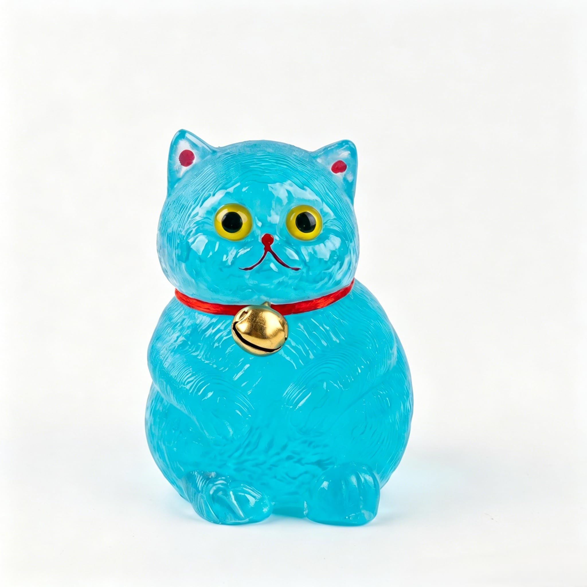 1 Stück Squishy Spielzeug Dunkeln leuchtende Katze, Sensory Stress Toy mit Maltose gefüllt, Squeeze Toy für Kinder und Erwachsene ADHD Autismus Entspannen Linderung von Angst
