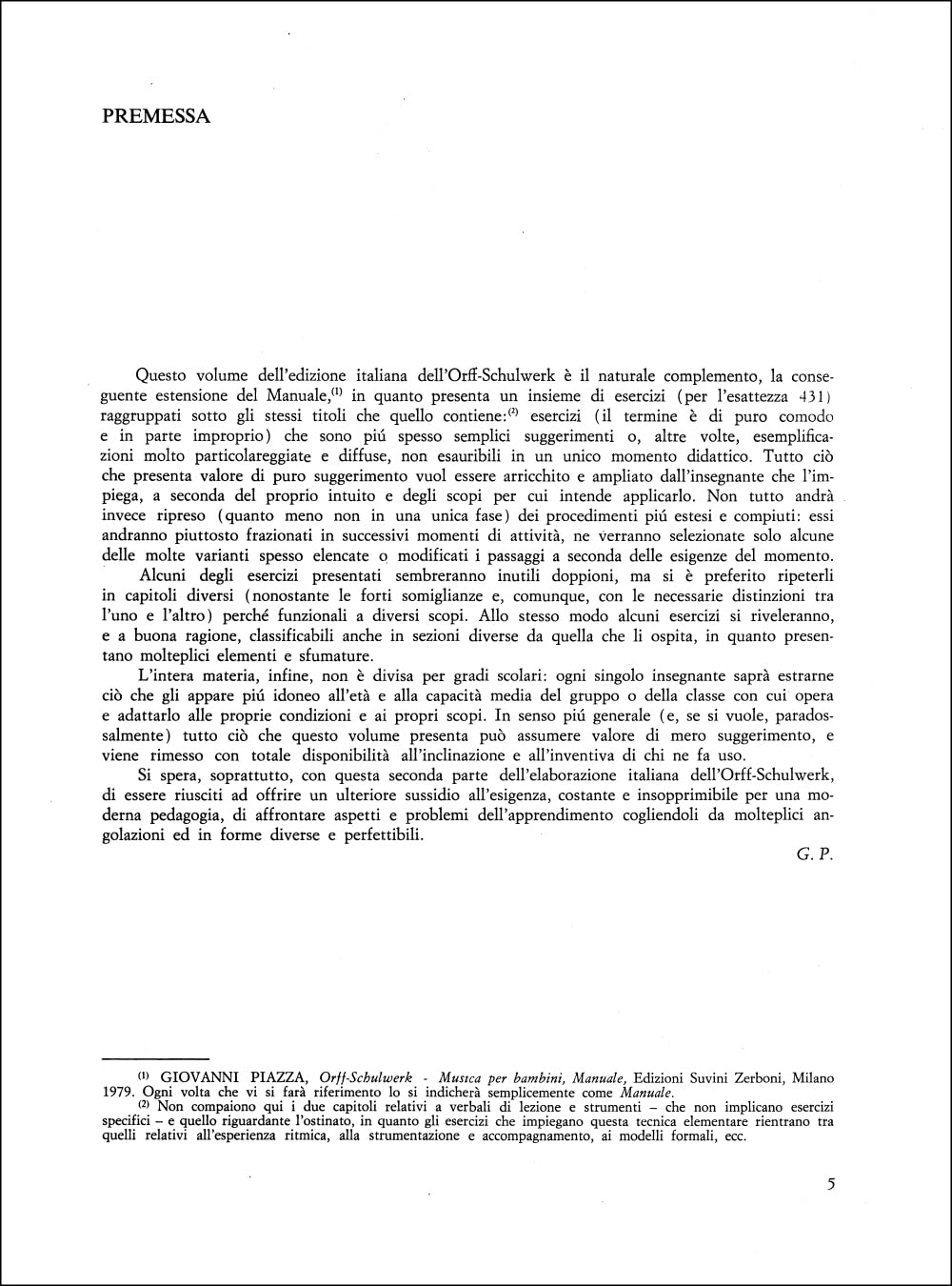Orff-Schulwerk Esercitazioni Pratiche Giovanni Piazza | Libro con Metodo Didattico Musica per Bambini Scuola Primaria | Educazione Musicale Insegnanti Ritmo Voce Percussioni Laboratorio Creativo