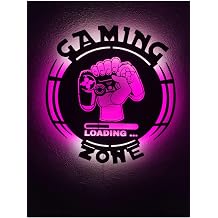Dekoraven Gaming Zone Led I kl  Tablo, gamingpinkraven1