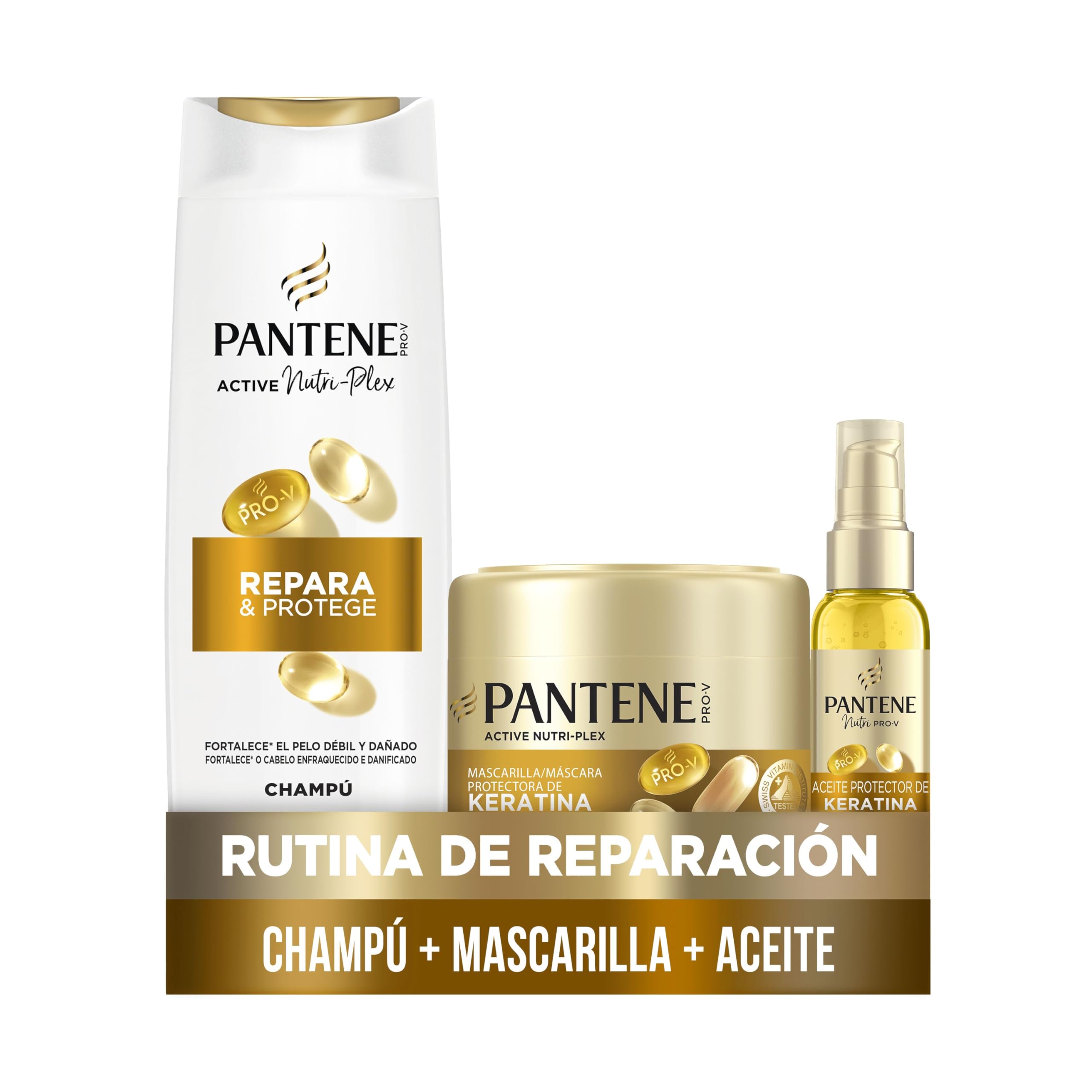 Set Pantene Pro-V: Fuerza y Brillo para Pelo Dañado