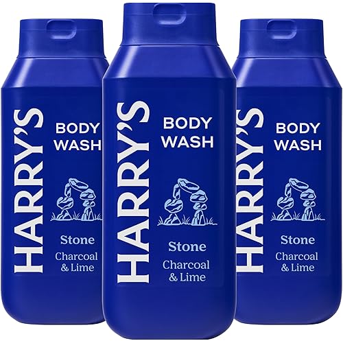 Harry's Men's Body Wash Shower Gel - Stone, 16 Fl Oz (Pack of 3)